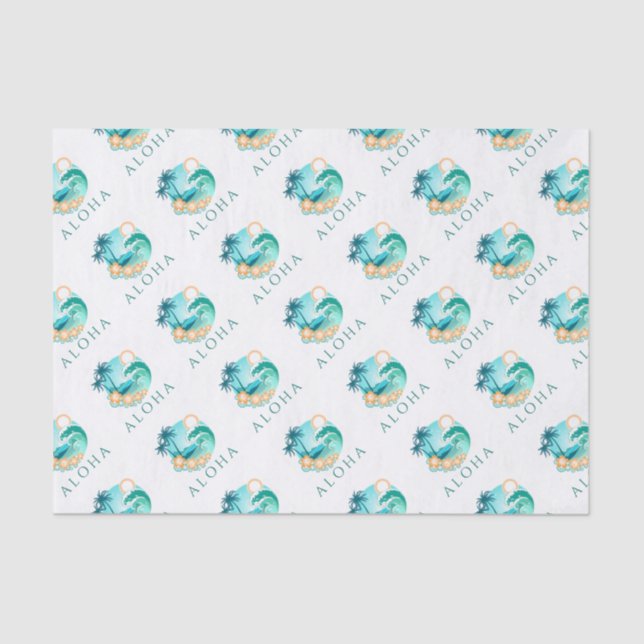 Papel De Seda Aloha Tropical (Anverso)