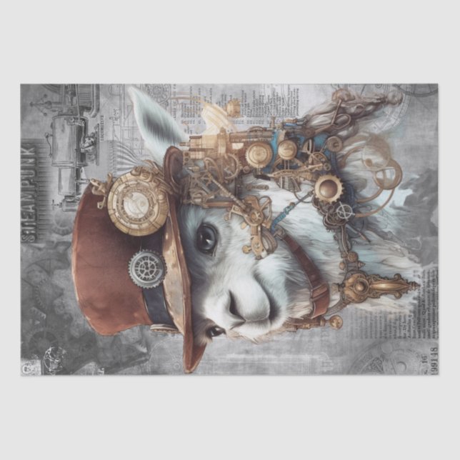 Papel De Seda Alpaca Steampunk (Anverso)