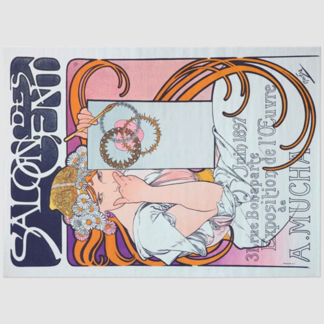 Papel De Seda Alphonse Mucha (Anverso)