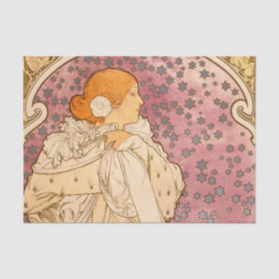 Papel De Seda Alphonse Mucha La Dame Aux Camelias: Art Nouveau