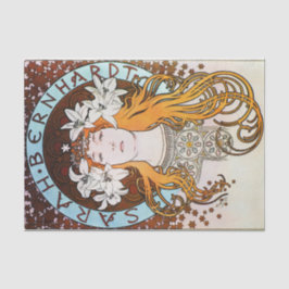 Papel De Seda Alphonse Mucha Sarah Bernhardt Vintage Art Nouveau