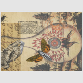 Papel De Seda Alquimia de Halloween Moth Calavera animal