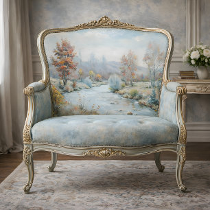 Papel De Seda Amanecer del invierno - Desenlace del río Otoño Pa