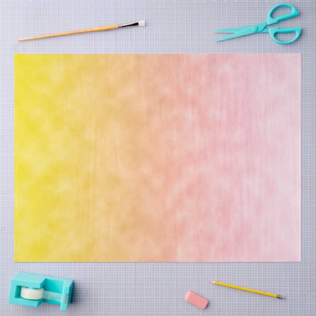Papel De Seda Amanecer en cielos de algodón de azúcar (Artesanía)
