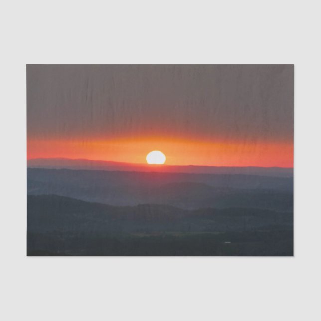 Papel De Seda Amanecer en Dordogne (Anverso)
