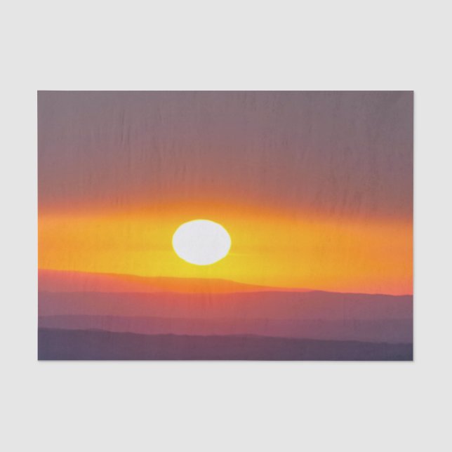 Papel De Seda Amanecer en Dordoña (Anverso)