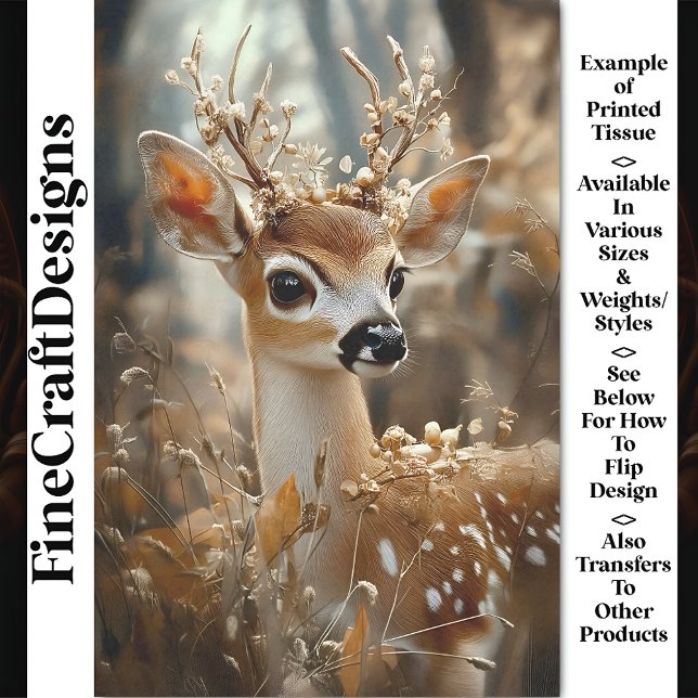 Papel De Seda Amanecer En Woodland, Flores, Berries CF7 Decoupag (Subido por el creador)