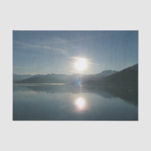 Papel De Seda Amanecer por la fotografía del College Fjord Alask