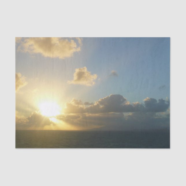 Papel De Seda Amanecer sobre San Juan II Puerto Rico (Anverso)