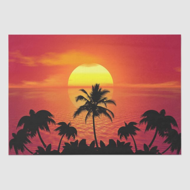 Papel De Seda Amanecer tropical (Anverso)