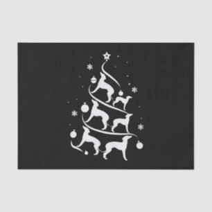 Papel De Seda amante del árbol de navidad de los grises italiano