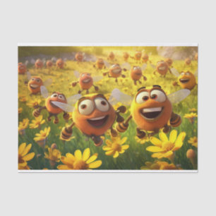 Papel De Seda Amantes de las abejas de Cute Decoupage