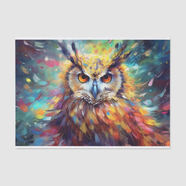 Papel De Seda Amantes de las lechuzas de Cute Decoupage (Anverso)