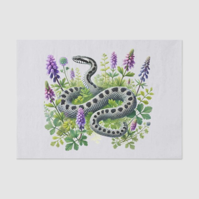 Papel De Seda Amantes de los anfibios, reptil de serpiente de Gu (Anverso)