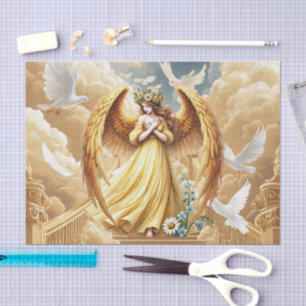 Papel De Seda Amantes de los Ángeles Celestiales Elegantes