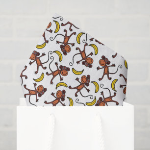 Papel De Seda amantes de los monos con baldosas