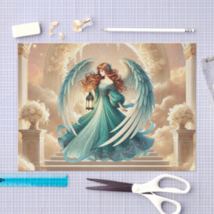 Papel De Seda Amantes del ángel celestial elegante