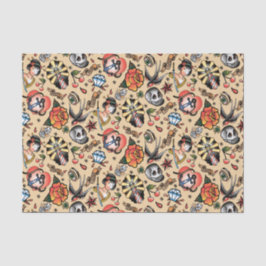 Papel De Seda Amantes del tatuaje lindo fiesta