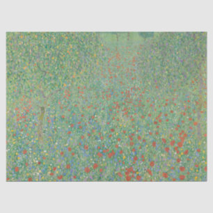 Papel De Seda Amapolas en flor - Gustav Klimt