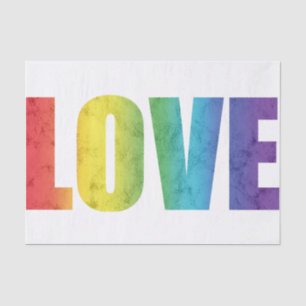 Papel De Seda AMAR el arcoiris
