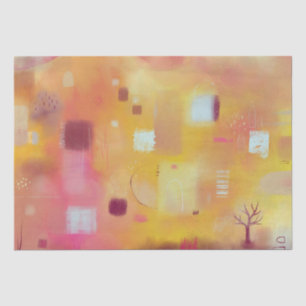 Papel De Seda Amarillo abstracto moderno