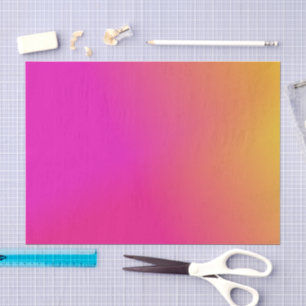 Papel De Seda Amarillo anaranjado rosado Ombre