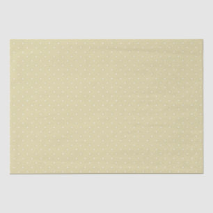 Papel De Seda Amarillo Con Lunares Blancos