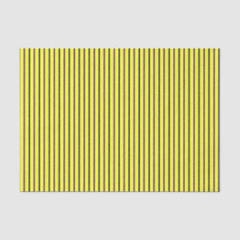 Papel De Seda Amarillo con rayas moradas y negras