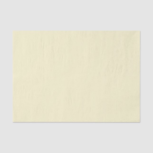 Papel De Seda Amarillo Pastel Sólido Plano (Anverso)