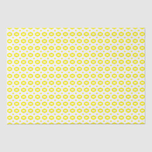 Papel De Seda Amarillo y Blanco: Geometriana