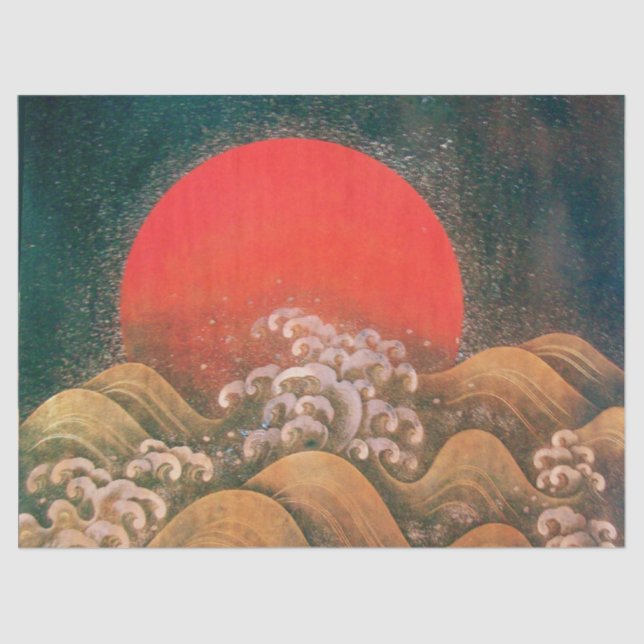 Papel De Seda AMATERASU, SUN GODDESS Red Black Brown (Anverso)