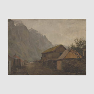 Papel De Seda Ambiente lluvioso, Gudvangen por Amaldus Nielsen