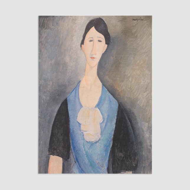 Papel De Seda Amedeo Modigliani - Joven mujer azul (Subido por el creador)