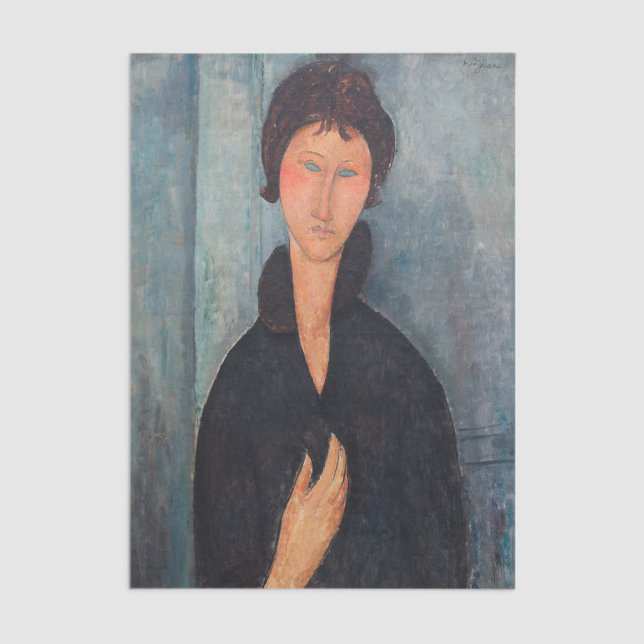Papel De Seda Amedeo Modigliani - Mujer con ojos azules (Subido por el creador)