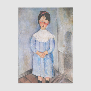 Papel De Seda Amedeo Modigliani - Niña pequeña de azul