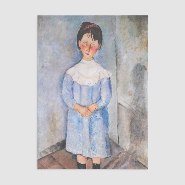 Papel De Seda Amedeo Modigliani - Niña pequeña de azul (Subido por el creador)