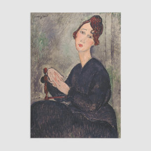 Papel De Seda Amedeo Modigliani - Retrato de Dedie Hayden