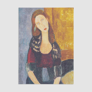Papel De Seda Amedeo Modigliani - Retrato Jeanne Hebuterne #2
