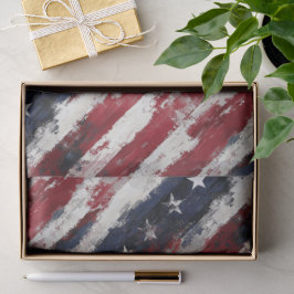 Papel De Seda Americana Stars & Stripes - 10lb, 17"x23" T