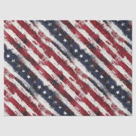 Papel De Seda Americana Stars & Stripes - 10lb, 17"x23" T