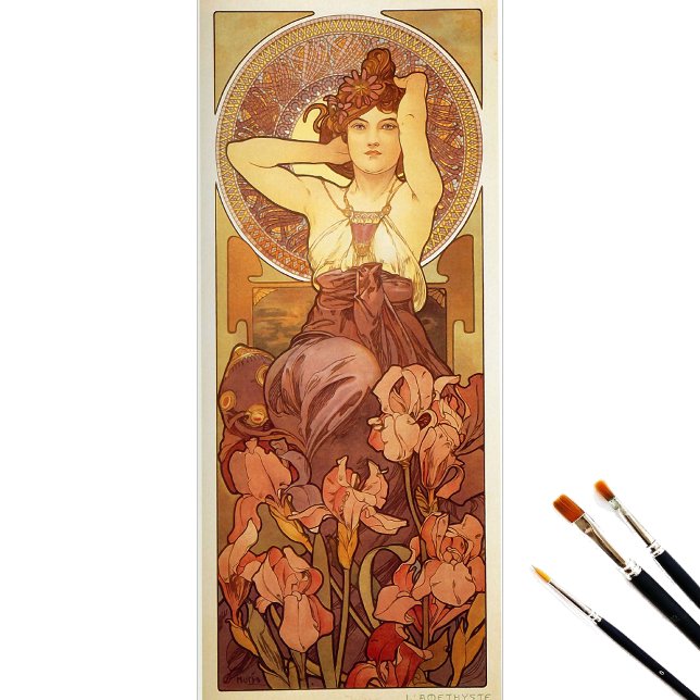 Papel De Seda Amethyst por Alphonse Mucha (Subido por el creador)