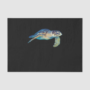 Papel De Seda Amigable Tortuga Marítima Nadando Fotos De Arte