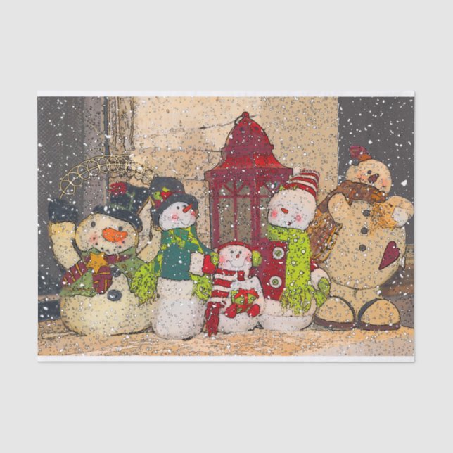 PAPEL DE SEDA AMIGOS DE LA NIEVE (Anverso)
