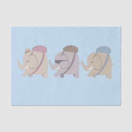 Papel De Seda amigos elefantes