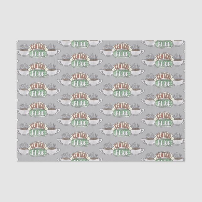 Papel De Seda AMIGOS™ | Logotipo de acuarela central (Anverso)