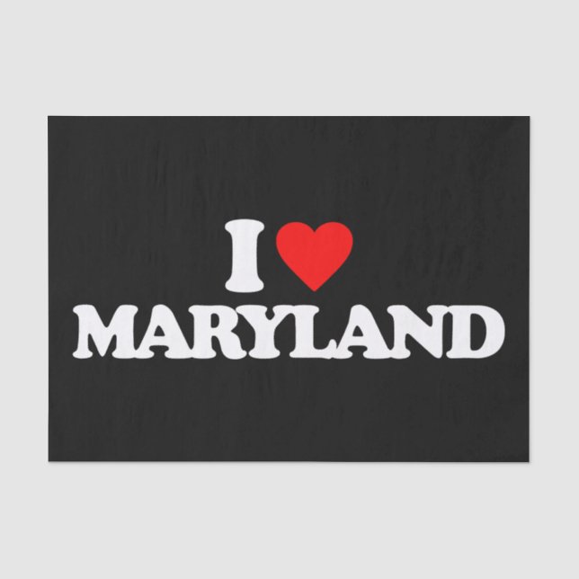 PAPEL DE SEDA AMO A MARYLAND (Anverso)