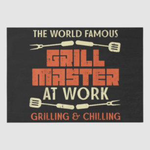 Papel De Seda Amo De Parrillada En El Trabajo Grilling Chilling