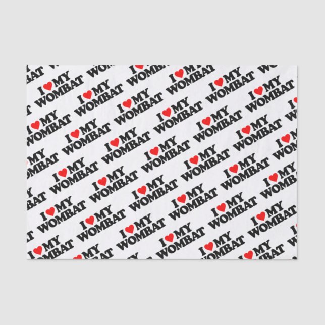 PAPEL DE SEDA AMO MI WOMBAT (Anverso)