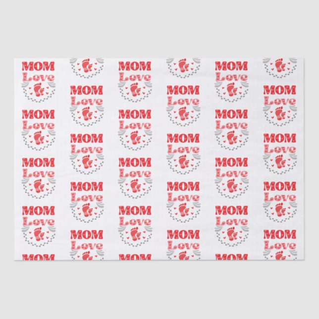 Papel De Seda Amor a mamá de los cuttos (Anverso)