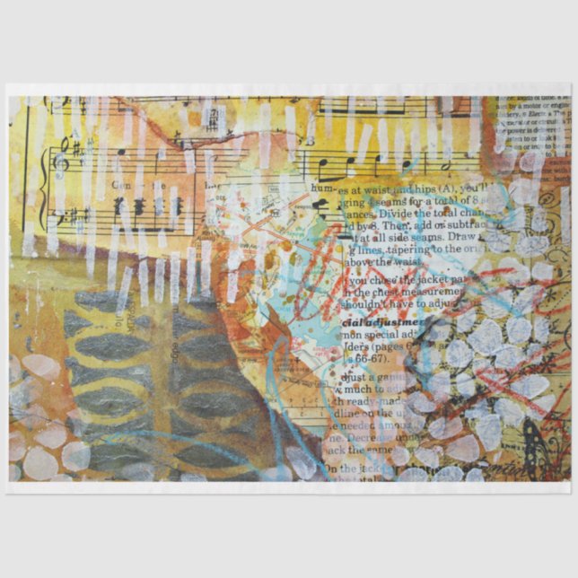 Papel De Seda Amor abstracto (Anverso)